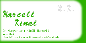 marcell kinal business card